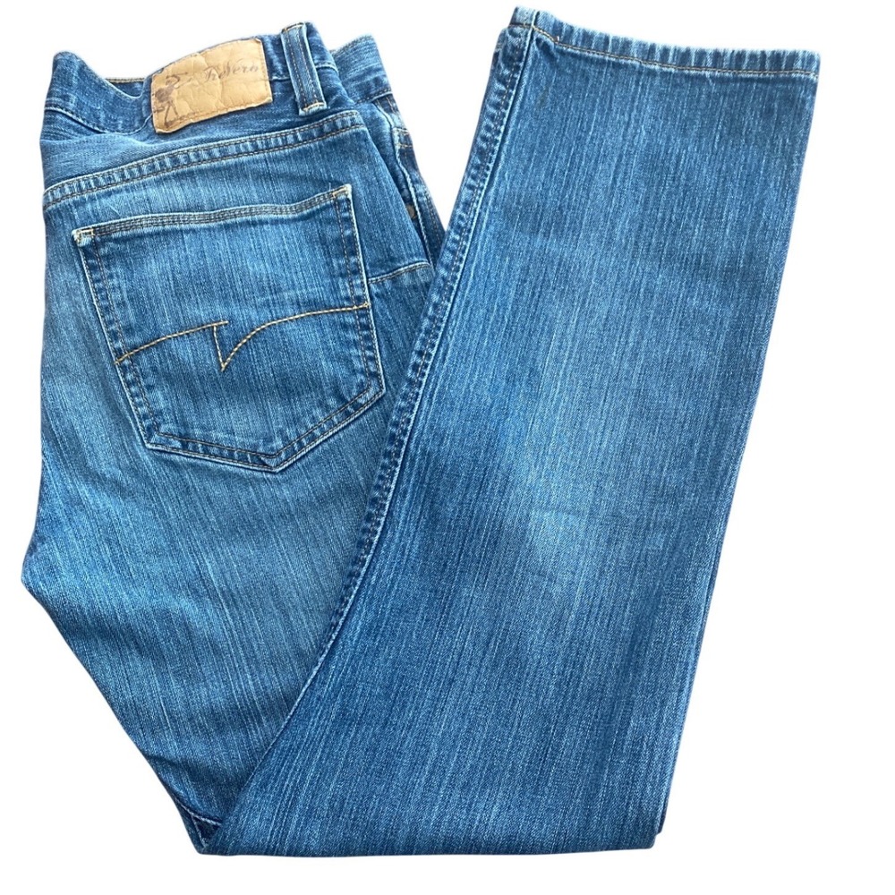 Tre Vero Three‎ Truths Mens Straight Leg Jeans Blue Medium Wash Stretch 32x29